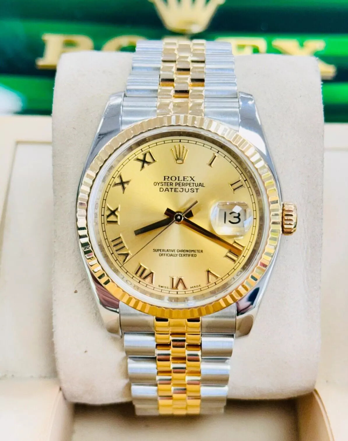 Rolex Datejust 36 116233 Factory Champagne Jubilee Dial