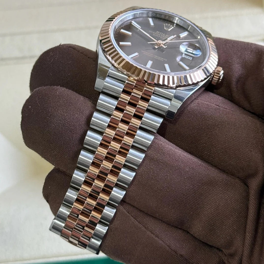 Rolex Datejust 41 – Ref. 126331 – Chocolate Dial – Two Tone Rose Gold – Jubilee Bracelet – 2025 Model