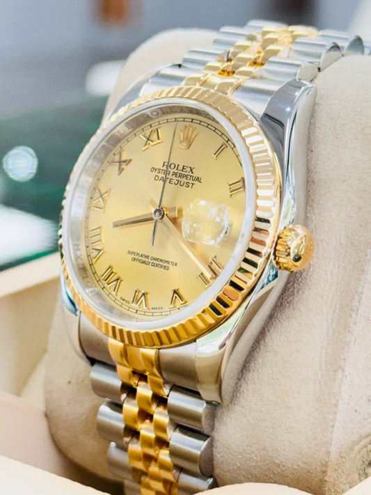 Rolex Datejust 36 116233 Factory Champagne Jubilee Dial