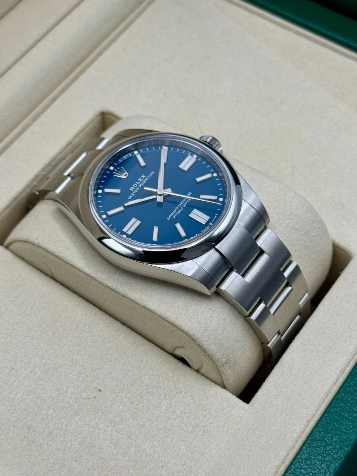 NEW 2025 Rolex Oyster Perpetual 41mm Ref. 134300 – Medium Blue Dial – Unworn