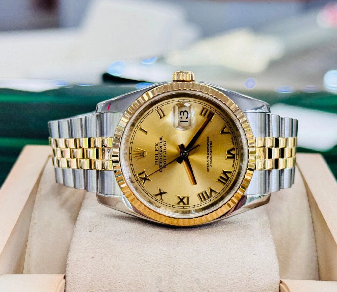 Rolex Datejust 36 116233 Factory Champagne Jubilee Dial