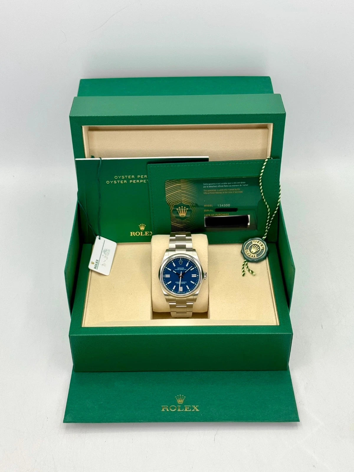 NEW 2025 Rolex Oyster Perpetual 41mm Ref. 134300 – Medium Blue Dial – Unworn