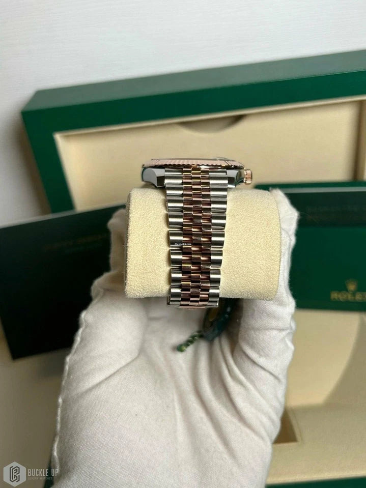 2025 Rolex Datejust 41mm Ref. 126331 – Brown Dial – Fluted Bezel – Jubilee